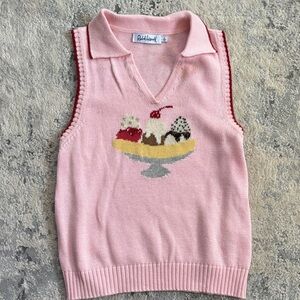 Rachel Antonoff Ice Cream Pink Knit Sweater